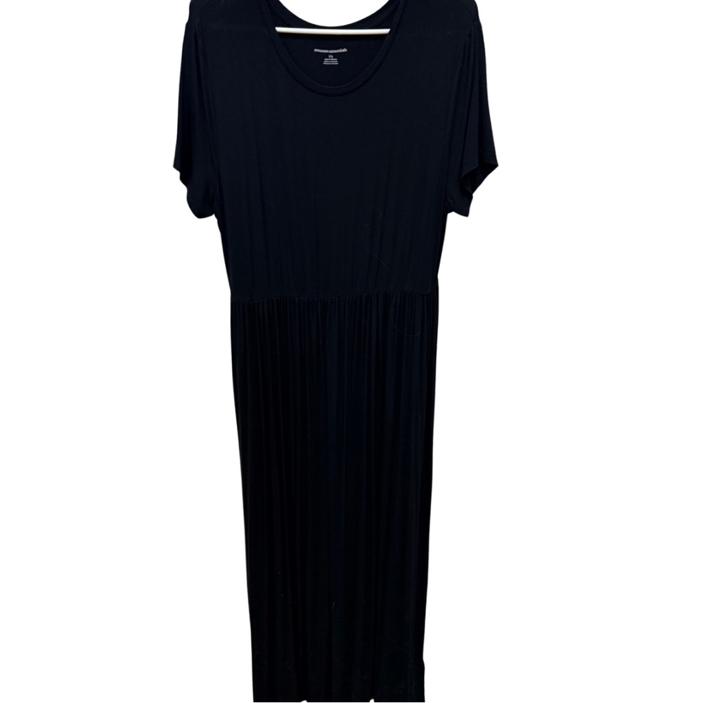 Amazon Essentials Black Midi Dress